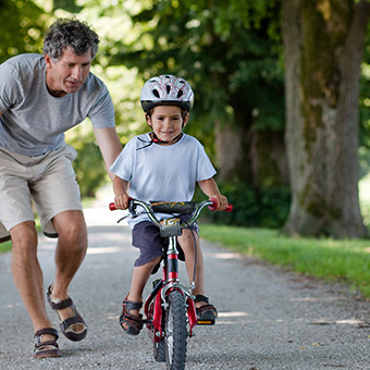 Kid can cycle in safety