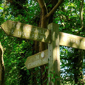 walking round the estate at Broomhill Manor