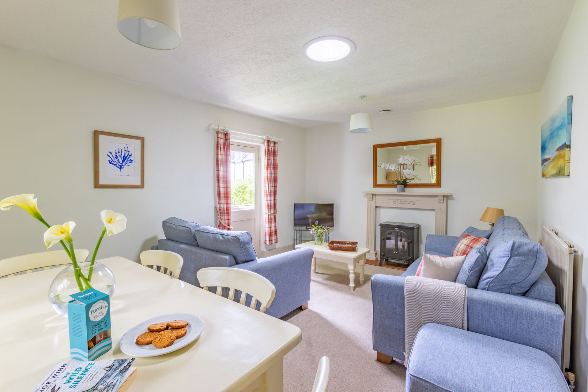 Luxury Holiday Cottage For Rent In Bude Cornwall Nightingale Cottage Broomhill Manor Open Plan sitting Room
