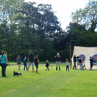 Archery on Broomhill Manor Grounds Archery on Broomhill Manor Grounds