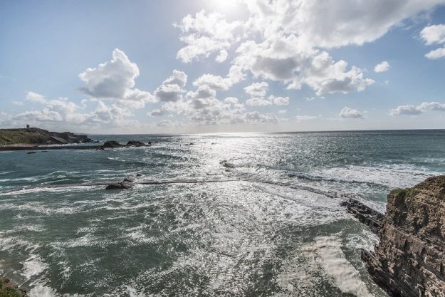 View out to sea at high tide_MAR2934 Broomhill Manor Holiday Cottages for rent in Bude North Cornwall